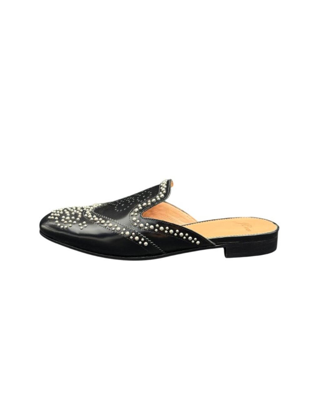J.Crew Academy Loafer Studded Mules Women's Black Leather, Size 8.5 WORN ONCE - Picture 5 of 10